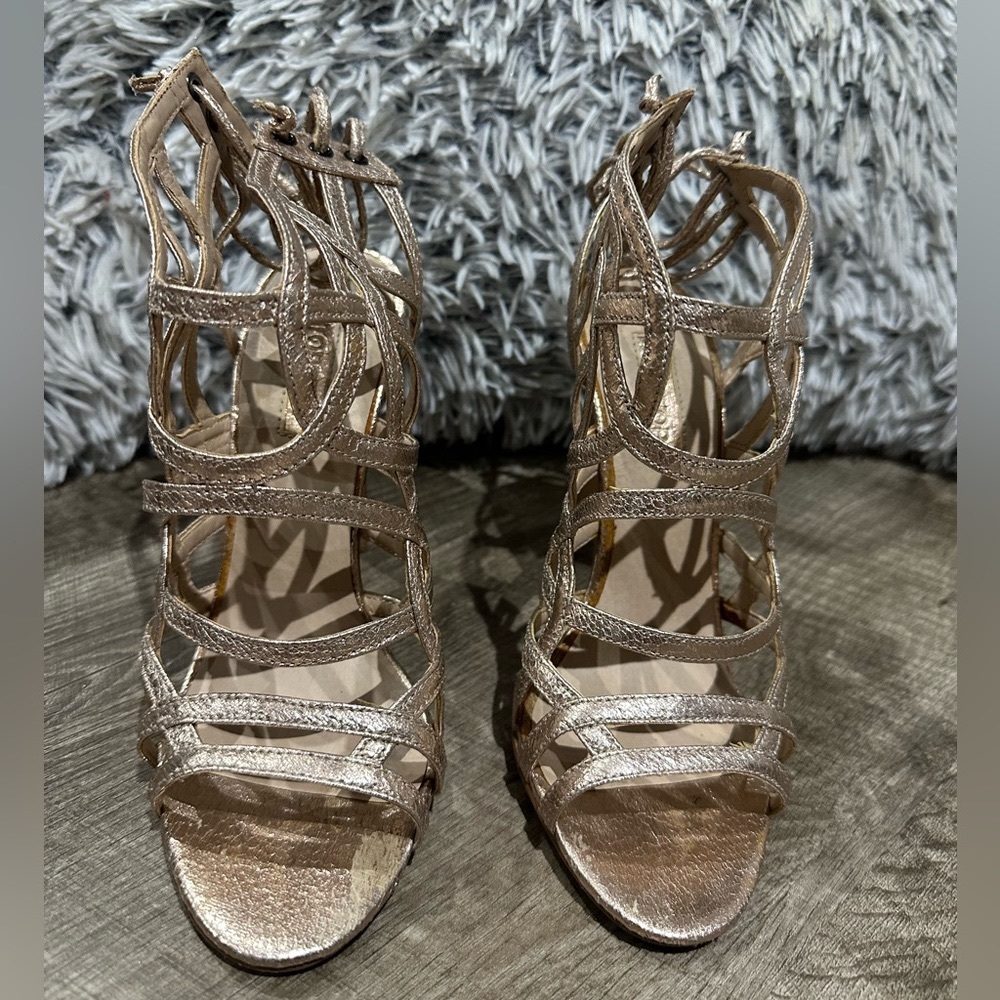 Topshop Rose gold high heels